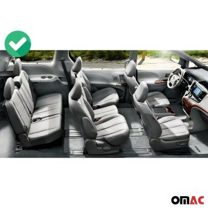Toyota Sienna Floor-Trunk Mats - Omac - Kit 3D - Black - '11-'17